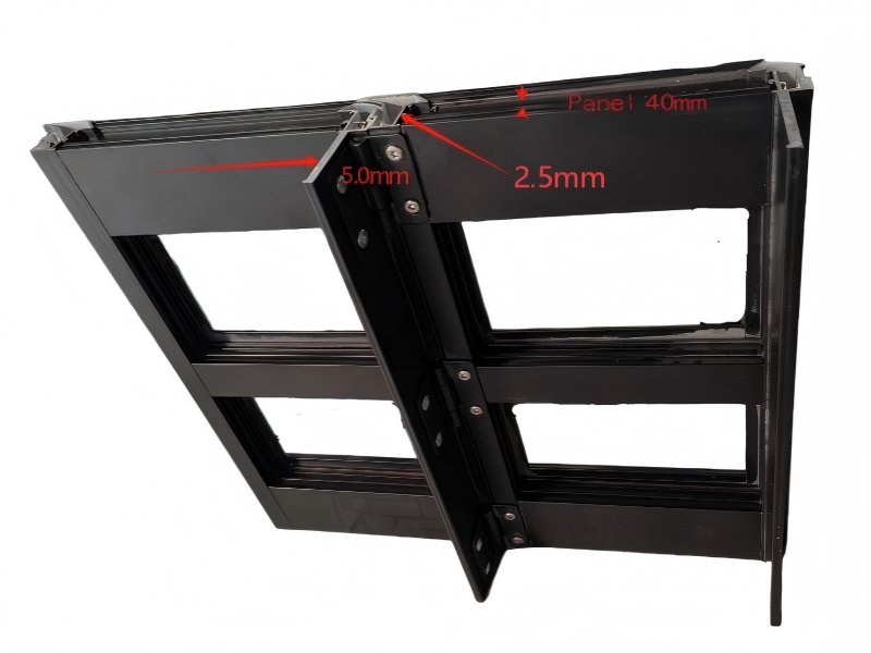 Aluminum Glass Garage Door Straight Up Design