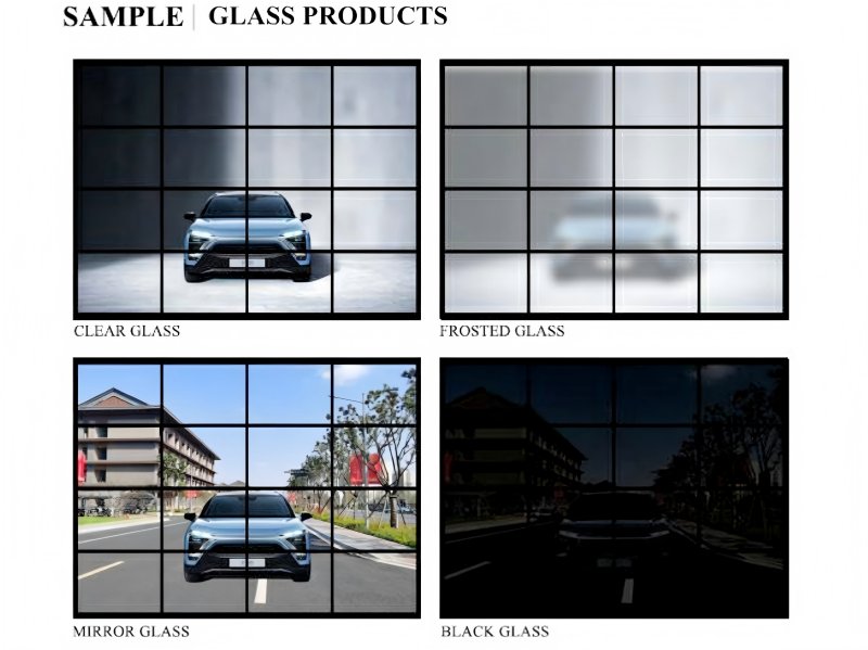 Aluminum Glass Garage Door Straight Up Design