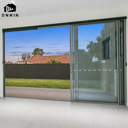 Factory Customize Villa Entrance Aluminium Tempered Glass French Sliding Doors