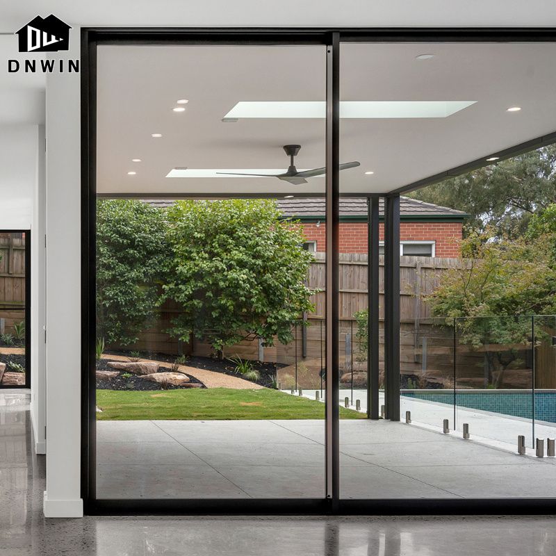 Factory Custom Modern Style Villa Patio Aluminium Frame Showcases Sliding Door Windows