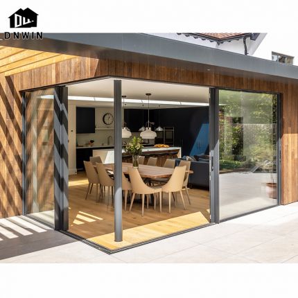 Factory Custom Modern Style Villa Patio Aluminium Frame Showcases Sliding Door Windows