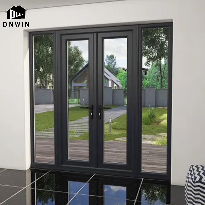 New Design Custom High Quality Villa Patio Aluminium Double Casement Door