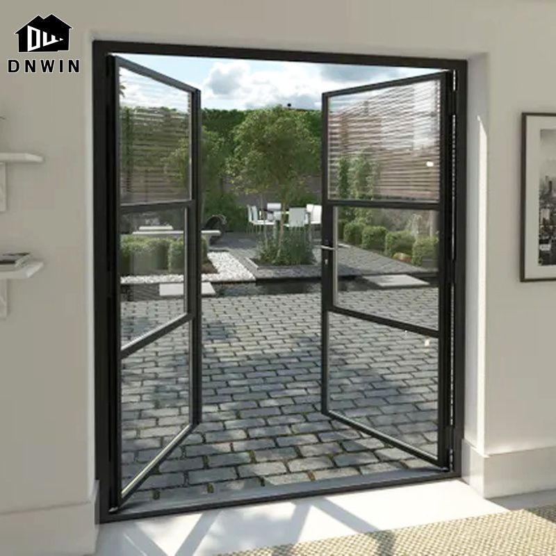 Apartment House Modern Design Living Room Interior Double Glazed Aluminum Casement Door