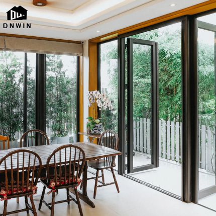 Apartment House Modern Design Living Room Interior Double Glazed Aluminum Casement Door