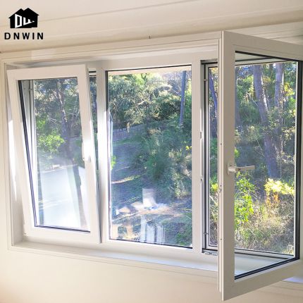Custom Aluminium Thermal Break Double Glazed Swing Tilt And Turn Window