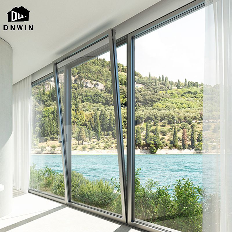 Custom Aluminium Thermal Break Double Glazed Swing Tilt And Turn Window
