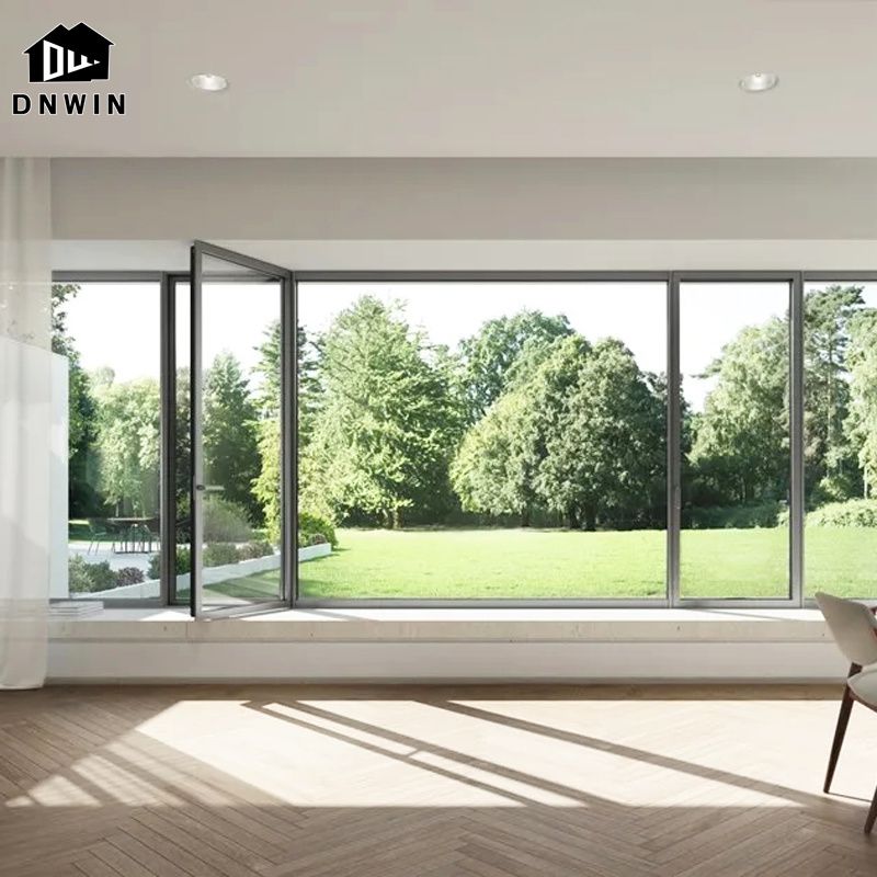 Custom Aluminium Thermal Break Double Glazed Swing Tilt And Turn Window