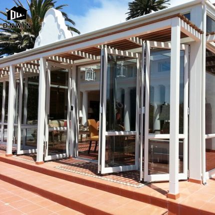 Double folding door