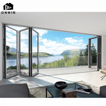 High quality custom villa interior folding sliding doors household heavy duty folding door