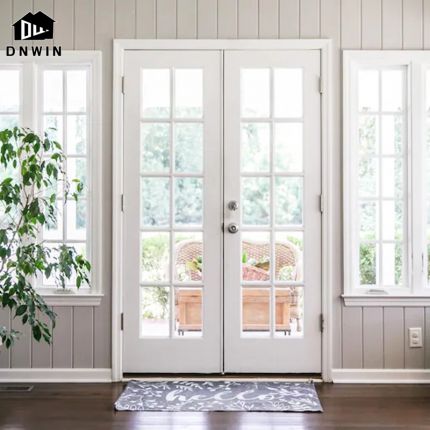 American style villa aluminium tempered glass soundproof modern casement patio door