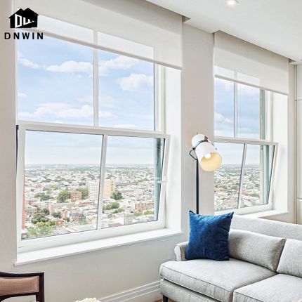 Factory customized villa living room aluminium double glass water proof metal tilt turn window