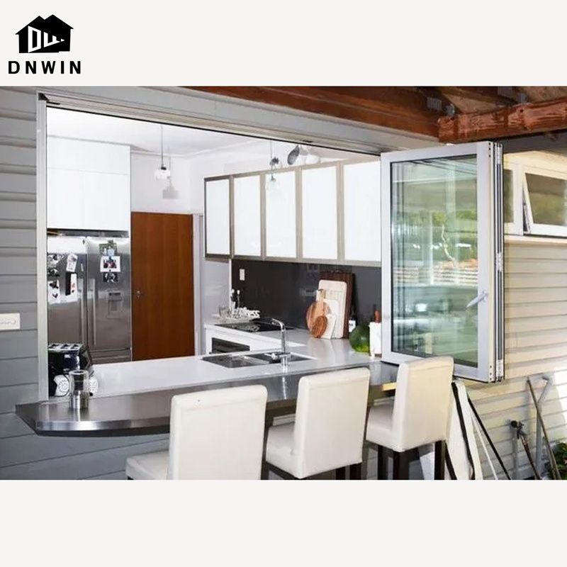 folding glass window