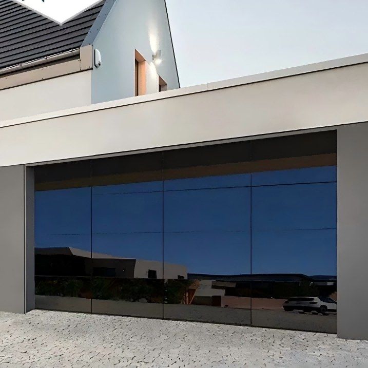 full view glass garage door