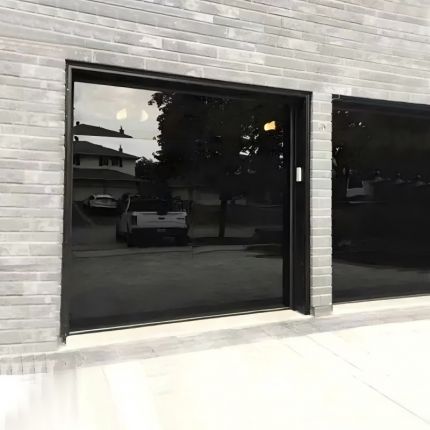 garage doors with glass panels