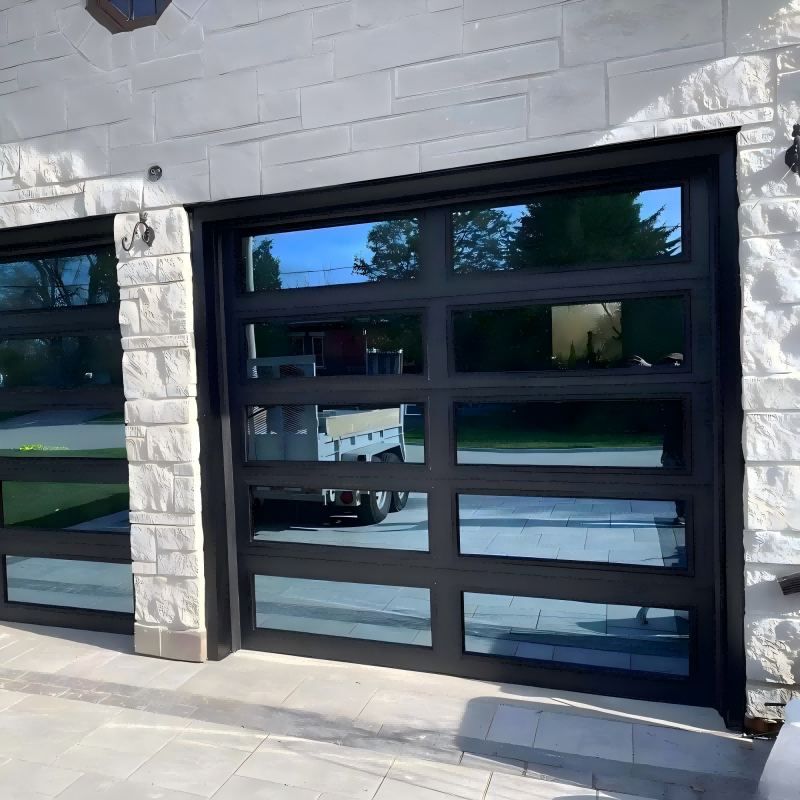 aluminum glass garage door