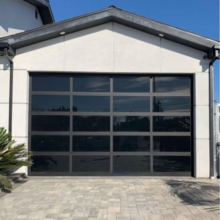 Aluminum Glass Garage Door Straight Up Design
